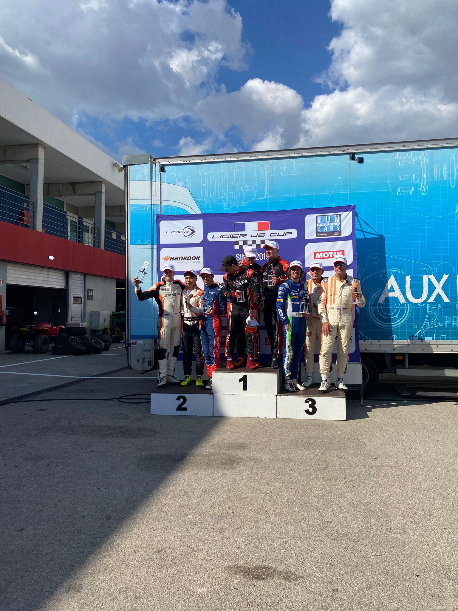 Ligier JS Cup France Gentleman podium at Portimão 2025